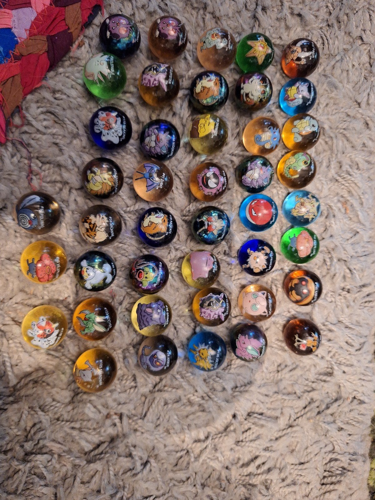 Grote collectie Pokémon knikkers (43 stuks), Ophalen of Verzenden, Gebruikt, Overige typen