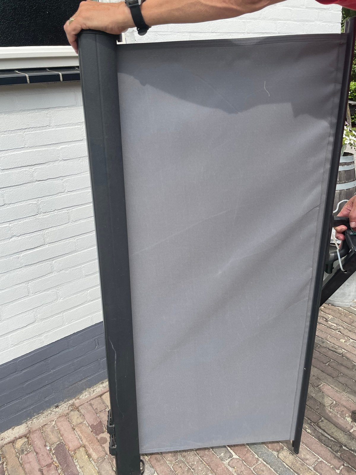 Zijscherm/Windscherm 3 meter breed, Ophalen, Gebruikt, 250 cm tot 450 cm, Overige typen