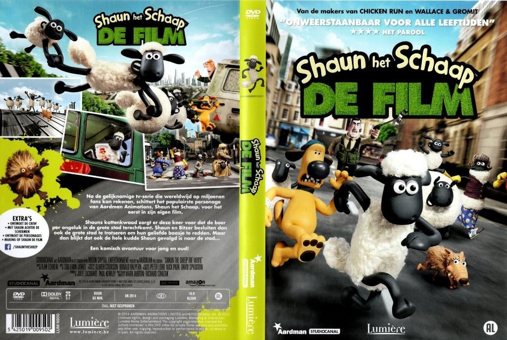 Shaun het schaap, de film, Cd's en Dvd's, Alle leeftijden, Ophalen of Verzenden, Zo goed als nieuw