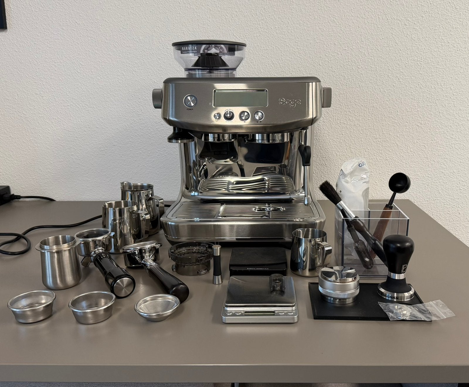 Sage espresso apparaat The Barista Pro, Ophalen, Espresso apparaat, Gemalen koffie, Zo goed als nieuw
