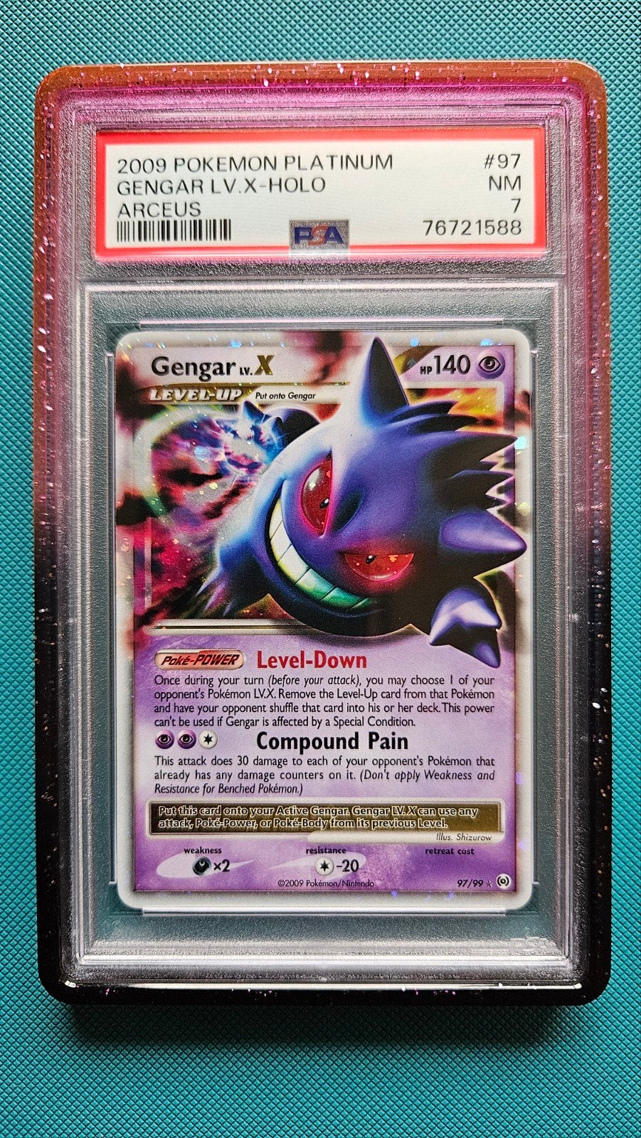 Gengar L.V. X PSA 7, Ophalen of Verzenden, Zo goed als nieuw