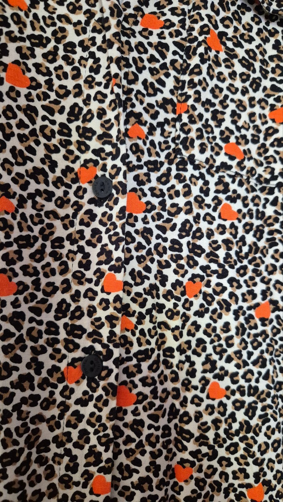 Panterprint jurk met hartjes Geisha maat 38/M, Kleding | Dames, Maat 38/40 (M), Nieuw, Ophalen of Verzenden, Knielengte