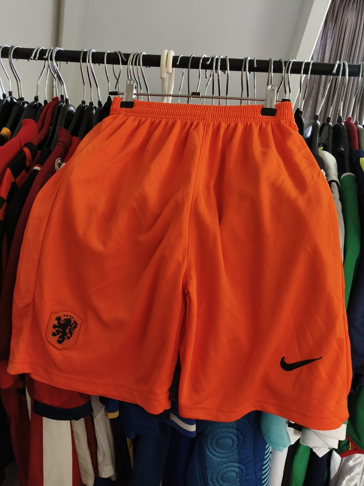 (Heren M) Nike Dri-Fit KNVB Nederland 2016 Oranje Broekje, Maat M, Ophalen of Verzenden, Zo goed als nieuw, Broek