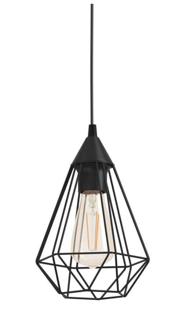 [INBOEDEL TE KOOP] Industriële hanglamp – zwart, Ophalen, Zo goed als nieuw