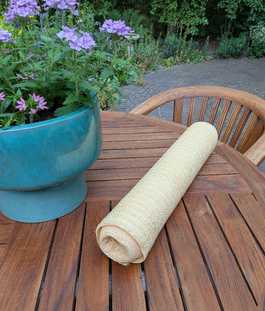 vidaXL Privacynet HDPE beige, Tuin en Terras, Tuinschermen, Overige materialen, 100 tot 150 cm, 200 cm of meer, Nieuw