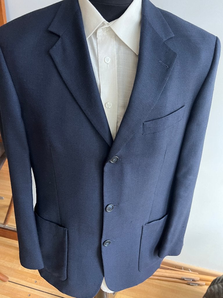 donker blauw Colbert van Londonair maat 50, Kleding | Heren, Londonair, Zo goed als nieuw, Verzenden, Maat 48/50 (M)