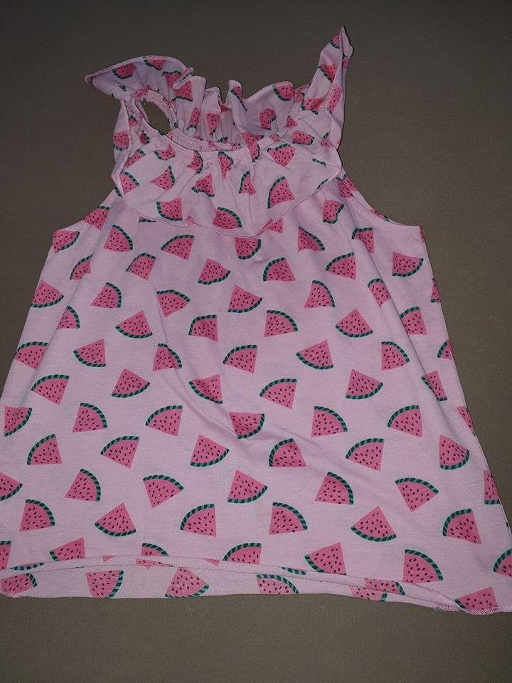 Roze top met watermeloenprint voor meisjes maat 134, Kinderen en Baby's, Kinderkleding | Maat 134, Meisje, Ophalen of Verzenden