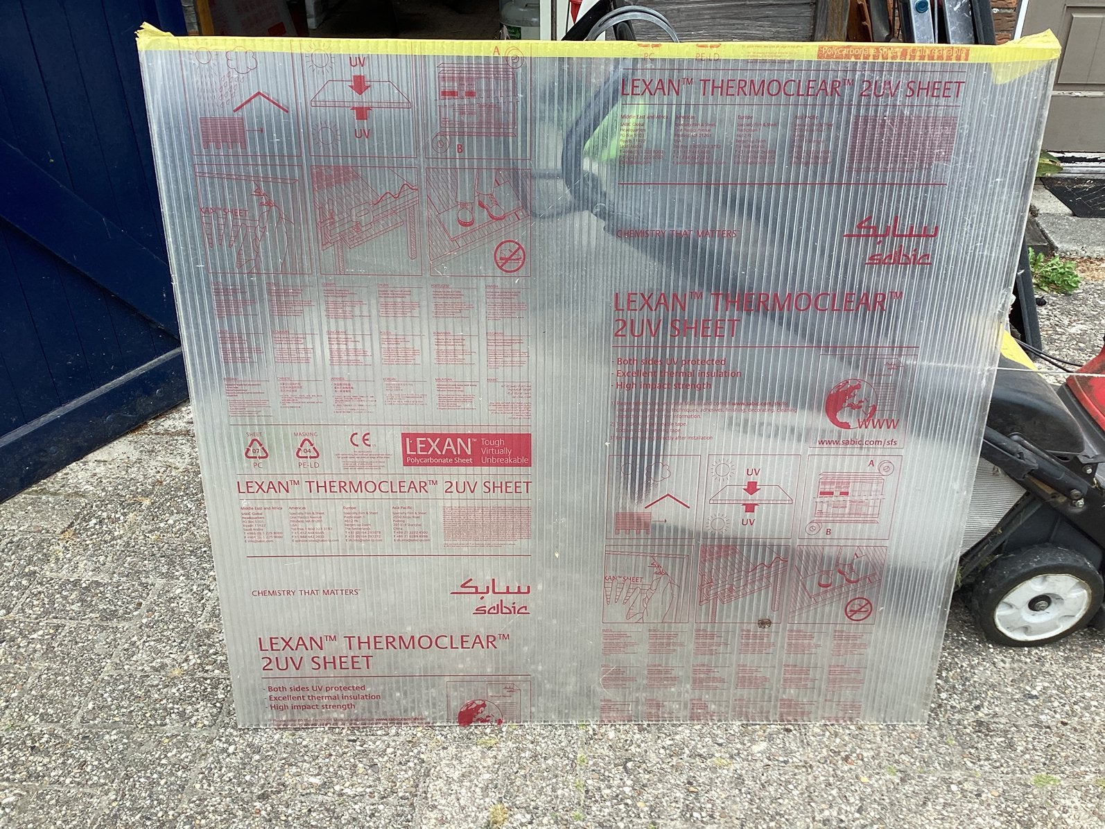 Lexan platen, Ophalen, Nieuw