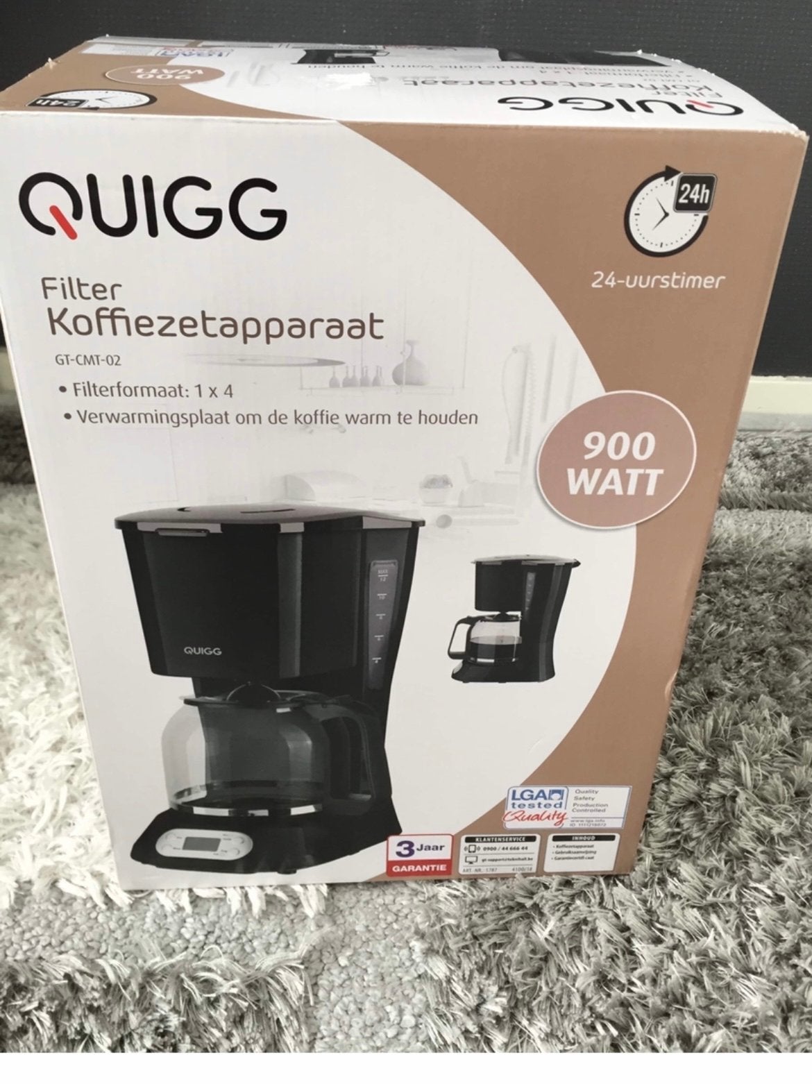 Quigg Filter Koffiezetapparaat GT-CMT-02 - Nieuw, Ophalen of Verzenden, Nieuw