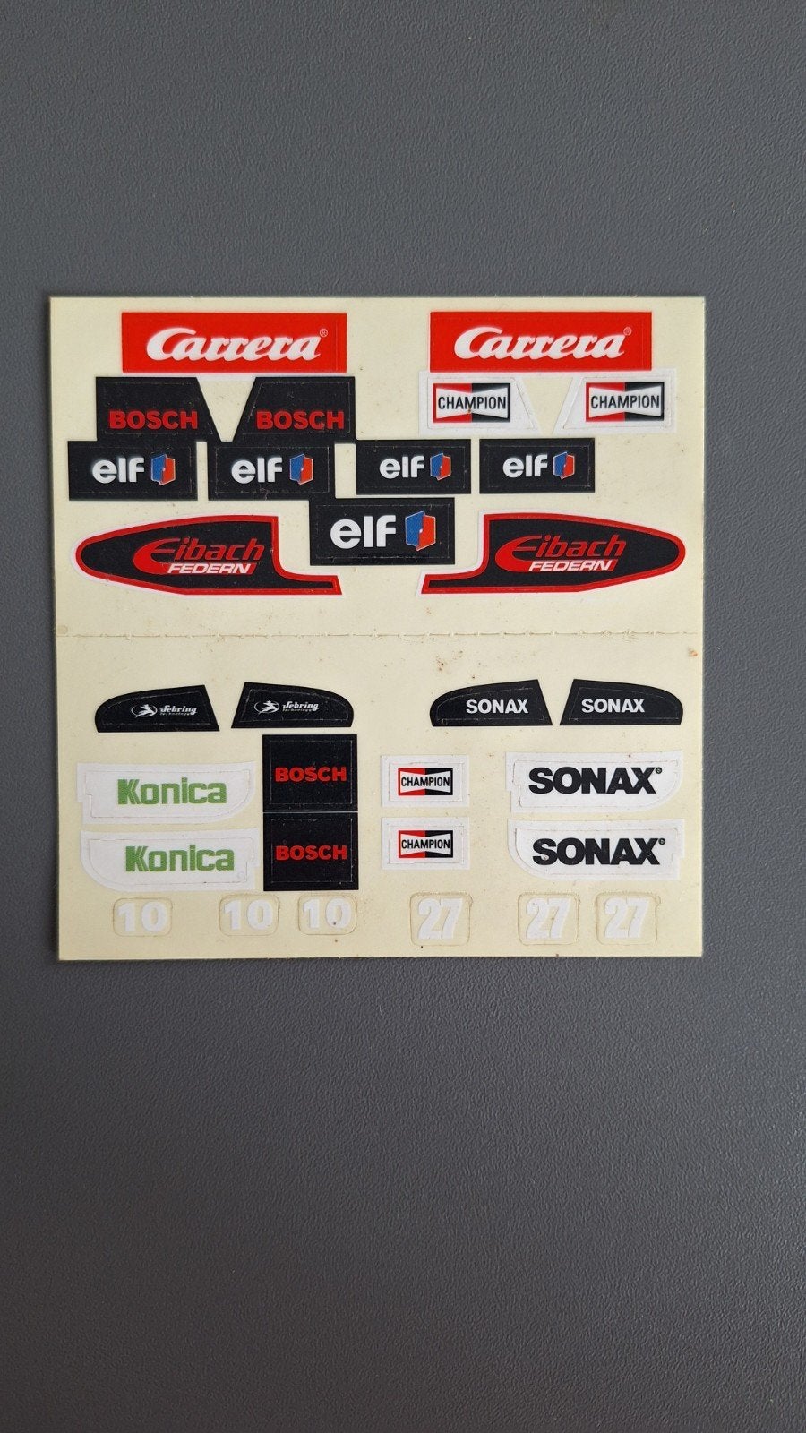 Carrera CarRacing racebaan vintage stickervel New Oldstock, Ophalen of Verzenden