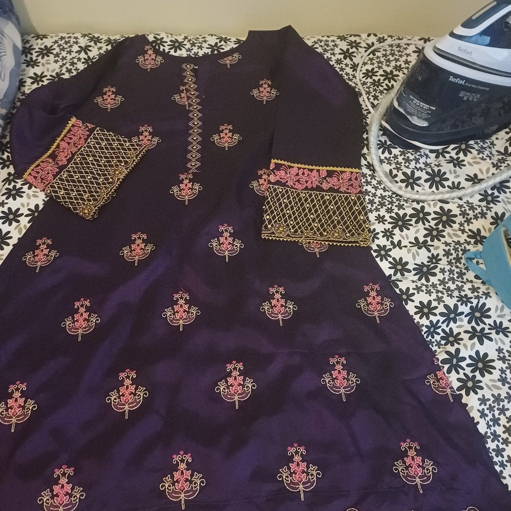 Party dress, Kleding | Dames, Paars, Ophalen of Verzenden, Zo goed als nieuw, Maat 36 (S)