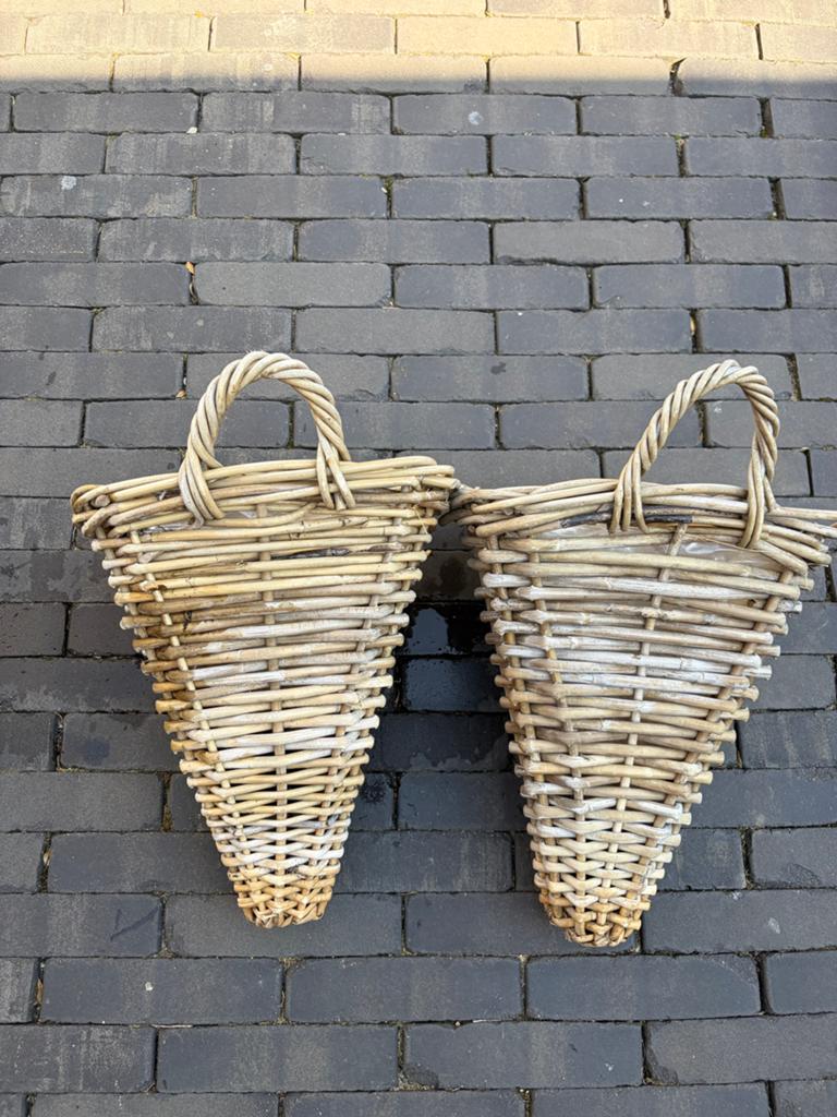 Rotan plantenbakken - 50x30 cm - Nette staat, Tuin en Terras, Bloembakken en Plantenbakken, Overige materialen, Gebruikt, Minder dan 60 cm