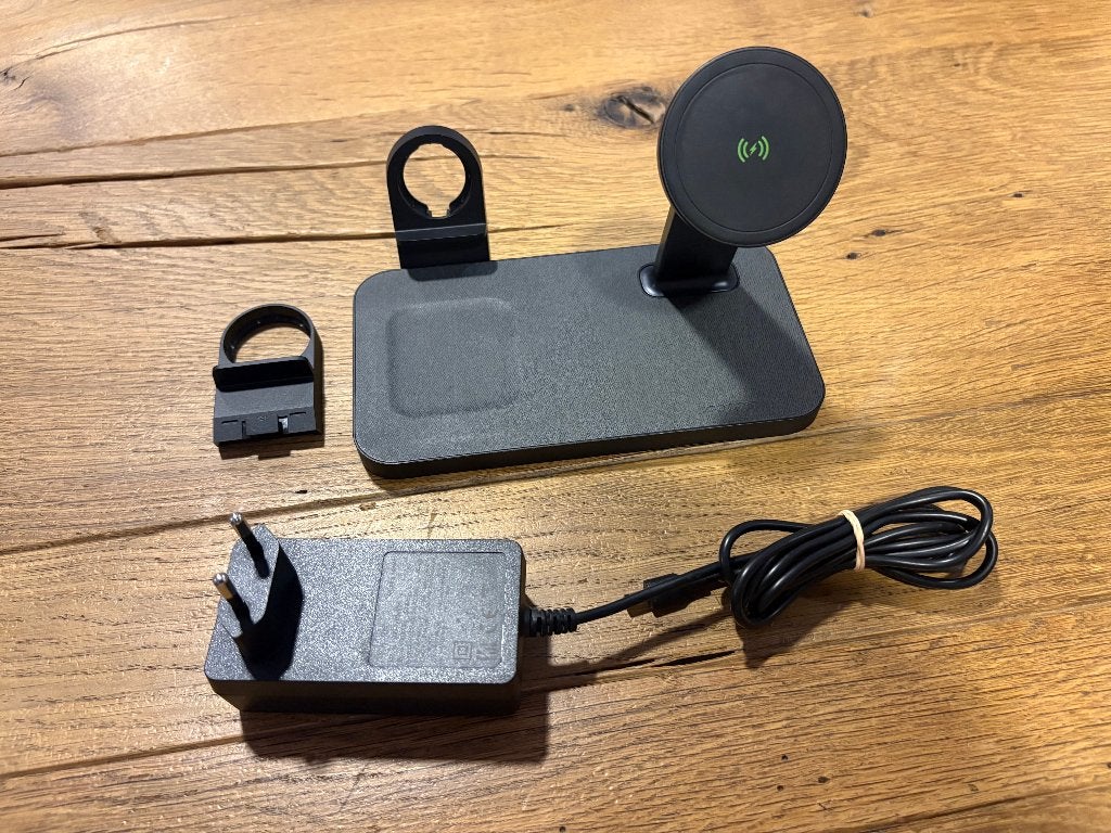 Mophie Snap+ 3 in 1 draadloze oplader 15W Magsafe, USB-C, Oplaadstation, Mophie, Ophalen of Verzenden