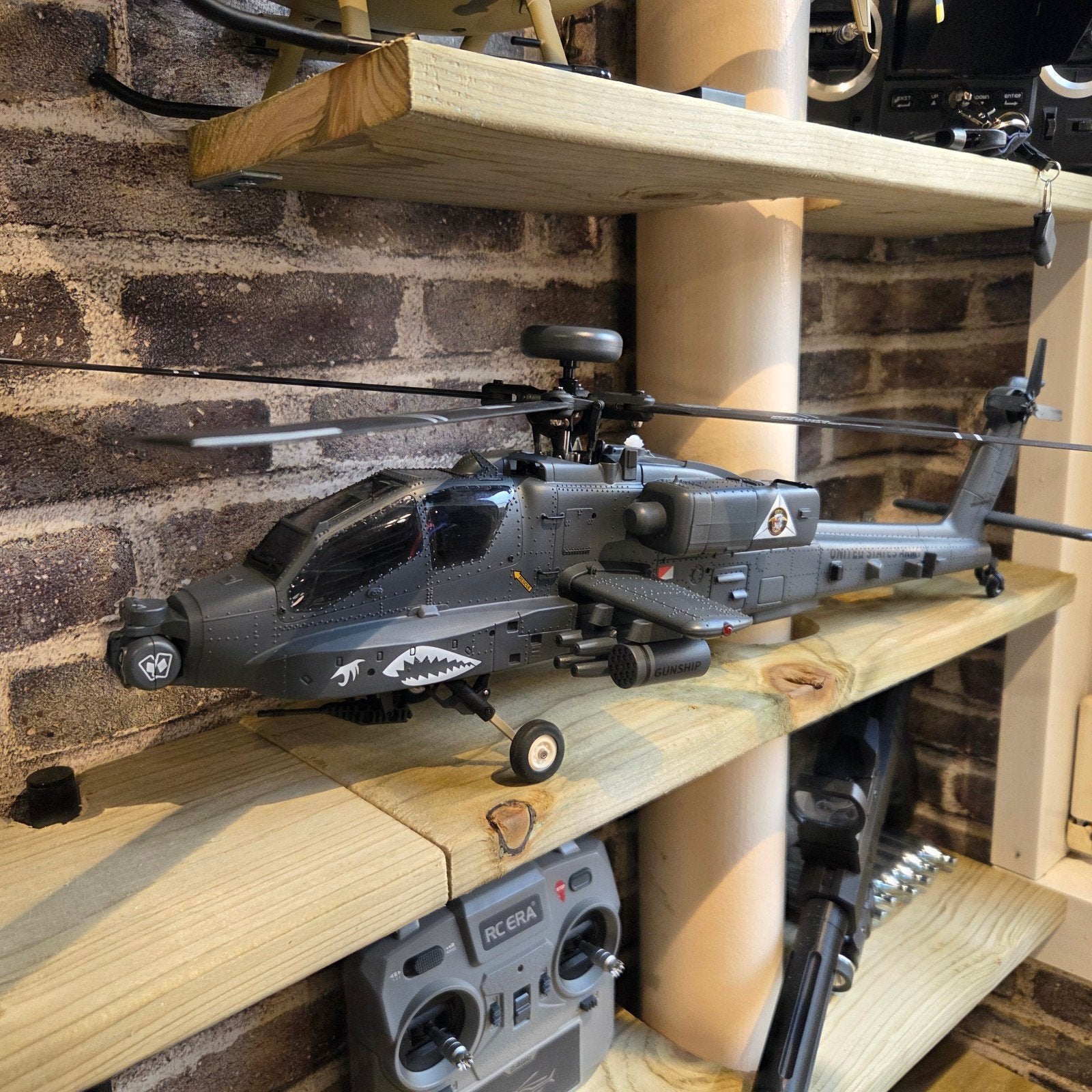 Yu Xiang F11S Apache RC Helikopter FPV GPS, Elektro, RTF (Ready to Fly), Helikopter, Ophalen of Verzenden