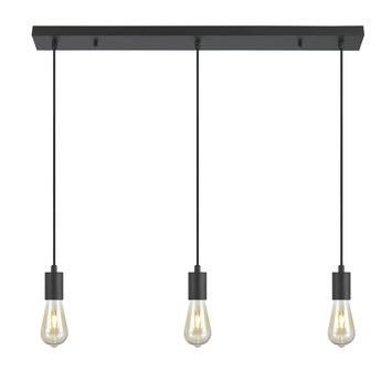 Hanglamp Gamma met 3 peertjes - Zwart, industrieel, Ophalen, Zo goed als nieuw, Industrieel, Metaal