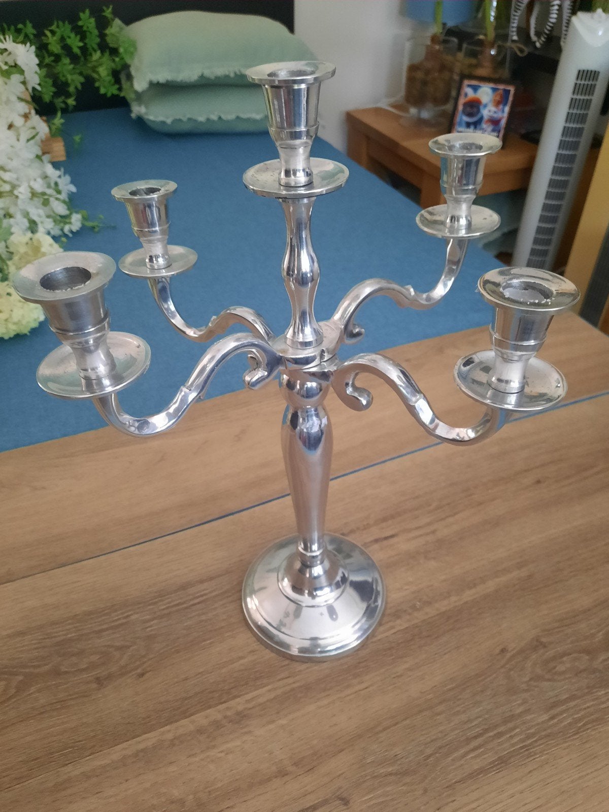 Elegante vijfarmige kandelaar, Antiek en Kunst, Ophalen
