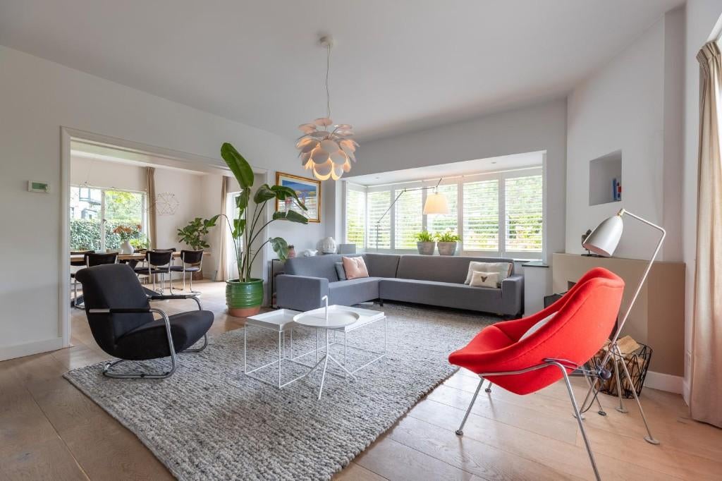 Kans: Gelderland hoekbank 6515 smalle arm kleur Steppe 80, Huis en Inrichting, Banken | Bankstellen, Ophalen, 250 tot 300 cm, Gebruikt