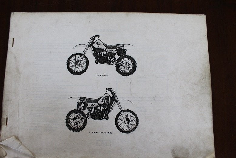 Yamha YZ80 K motorcycle parts catalogue, Ophalen of Verzenden, Overige merken