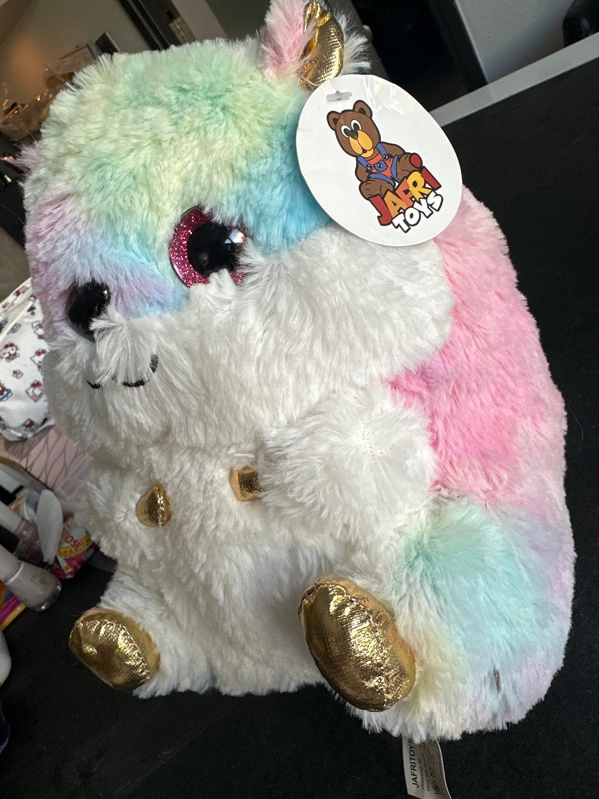Jafri Toys Regenboog Hamster Knuffel - Zo goed als nieuw, Overige merken, Overige karakters, Hamster, Ophalen of Verzenden
