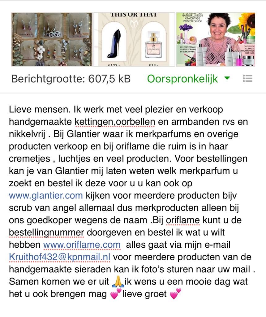 Glantier, Oriflame & Handgemaakte Sieraden, Ophalen of Verzenden, Nieuw