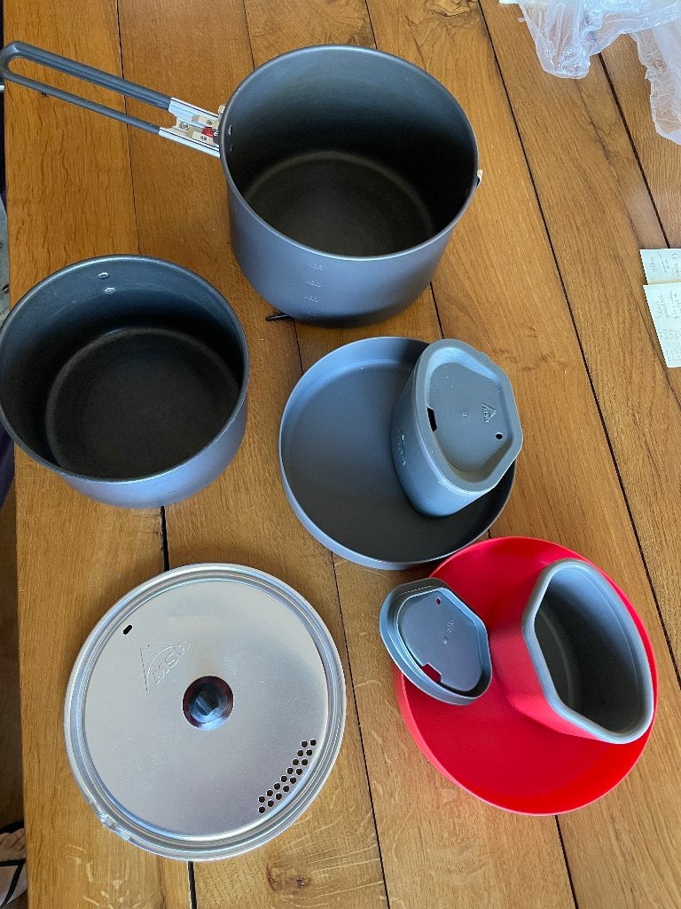 MSR kookset, Ophalen, Zo goed als nieuw