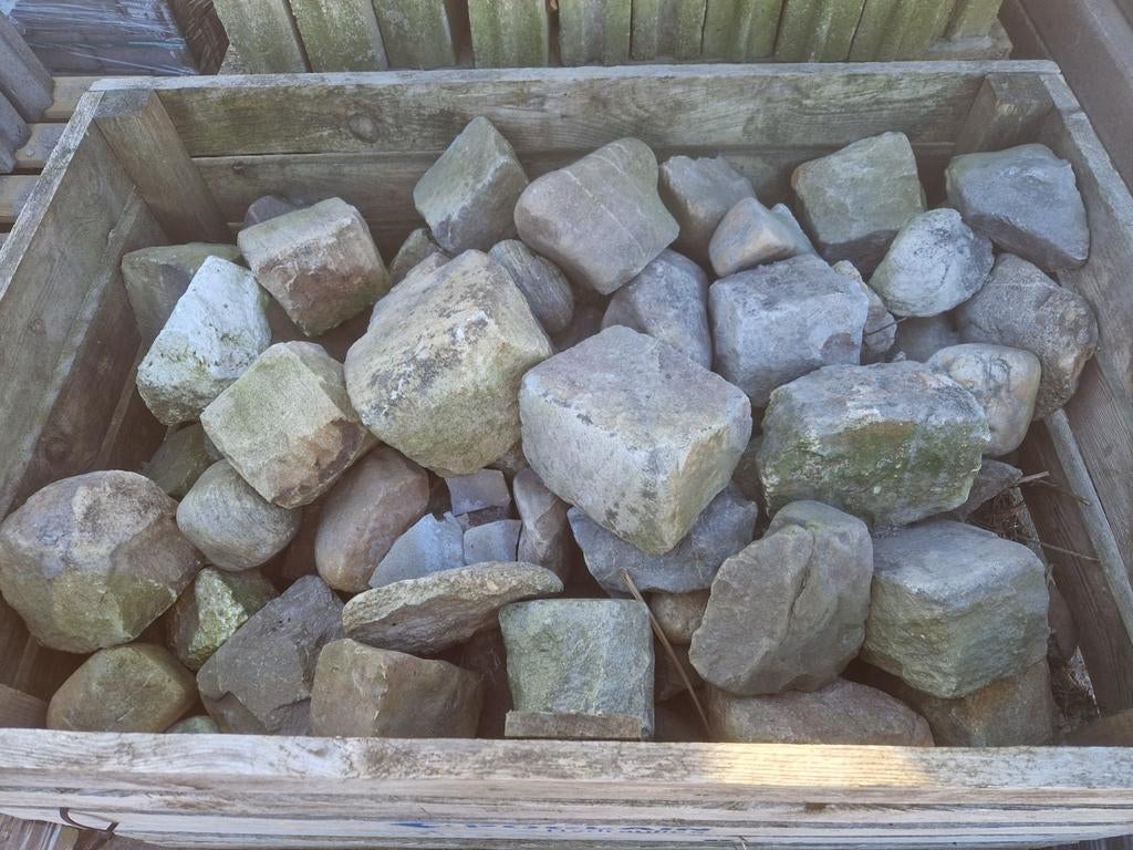 Kasseien kinderkopen, Tuin en Terras, Ophalen, Grijs, Graniet