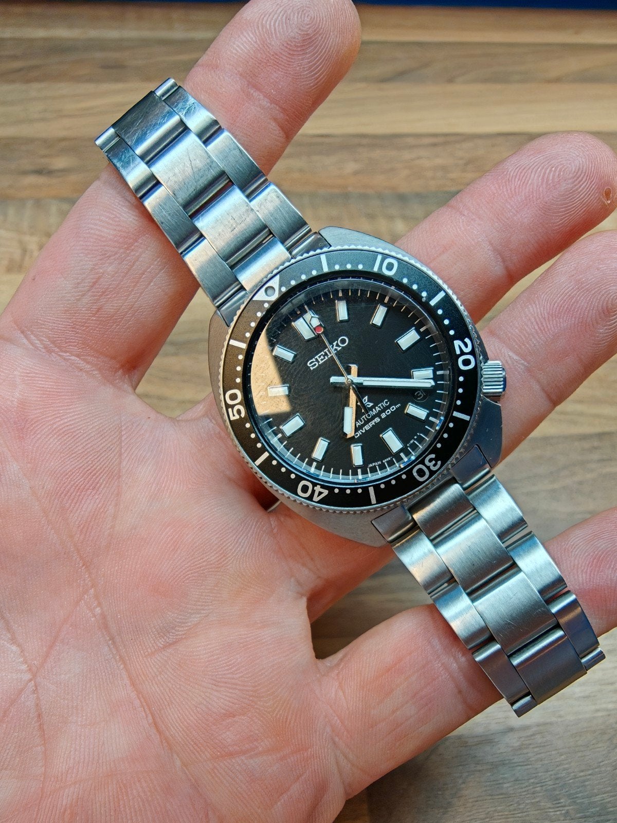 Seiko SBP317j1 "slim turtle" met extra banden, Sieraden, Tassen en Uiterlijk, Horloges | Heren, Gebruikt, Staal, Polshorloge, Ophalen of Verzenden
