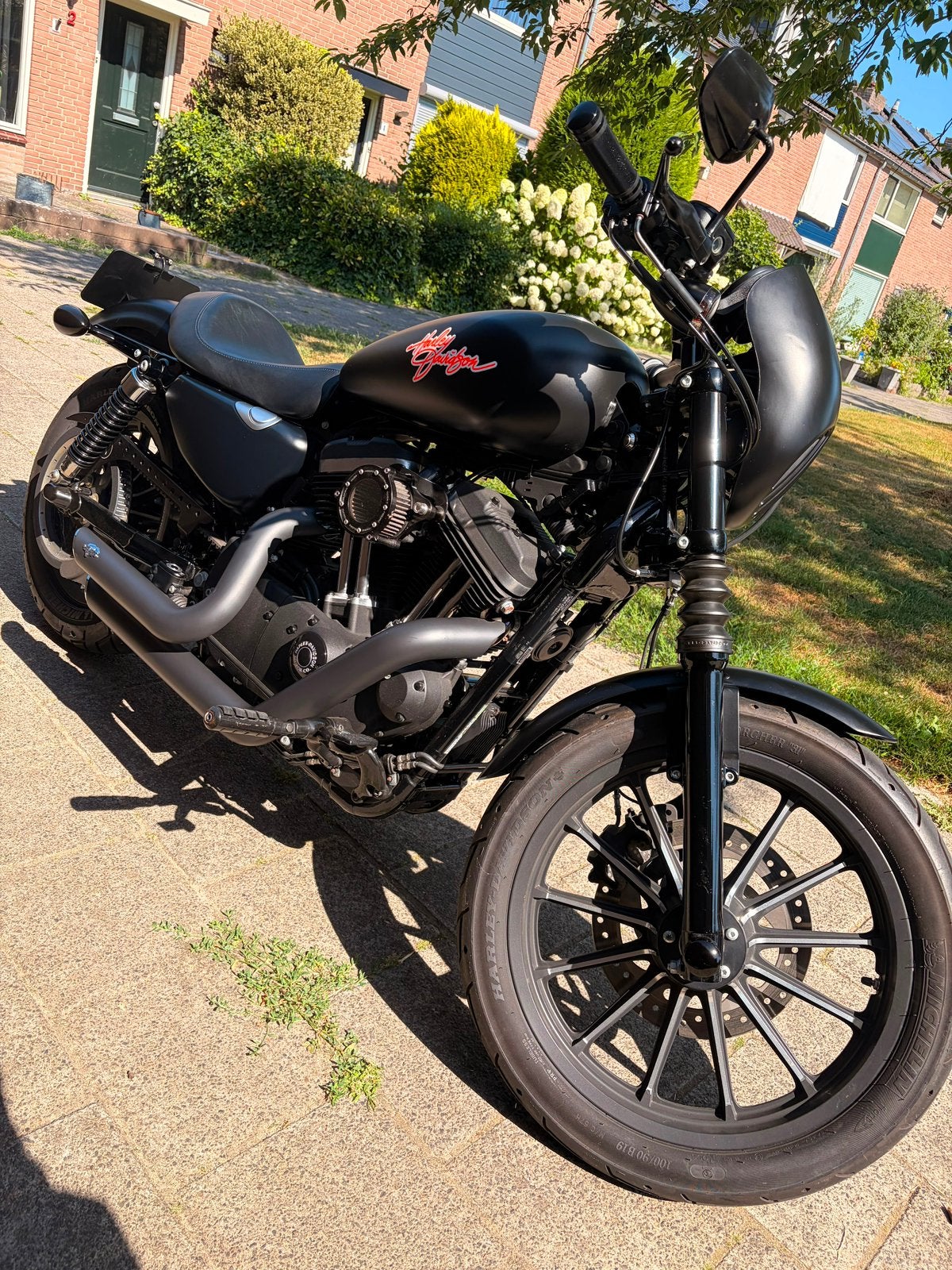 Harley-Davidson Sportster Iron 883 - Mat Zwart 5hd, Sportuitlaat, Chopper, Gebruikt, Particulier