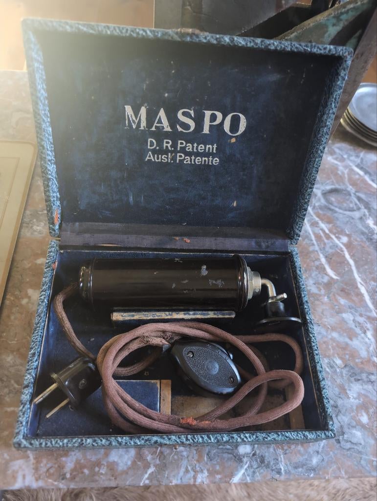 Vintage Maspo D.R. Patent Elektrische Massager in Doos, Ophalen of Verzenden