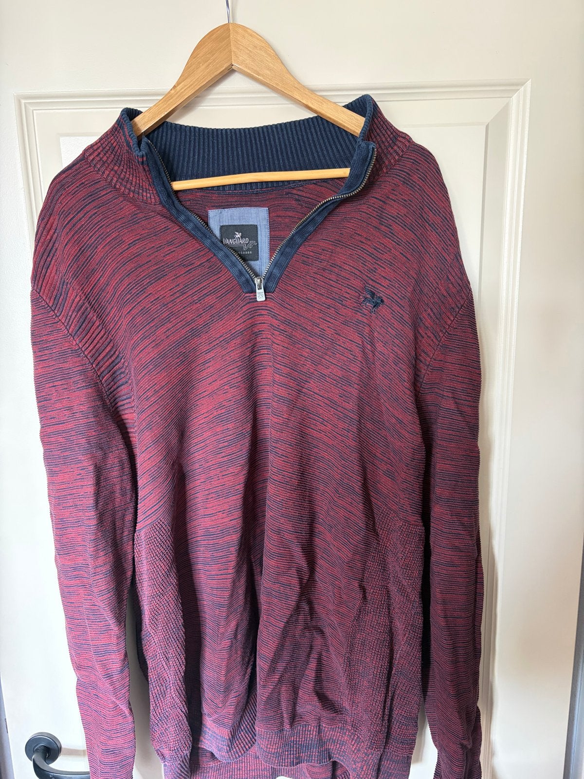 Vanguard V7 Ambassador Trui XXL - Rood/Blauw gestreept, Ophalen of Verzenden, Zo goed als nieuw, Overige maten, Meerkleurig