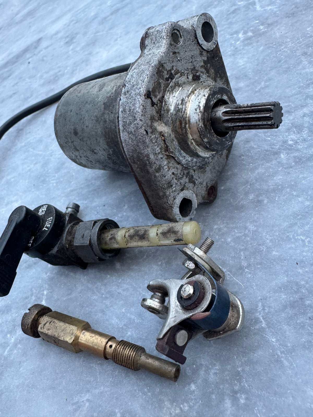 Onderdelen: Startmotor, Benzinekraan, Ontsteking, Motoren, Ophalen of Verzenden, Gebruikt