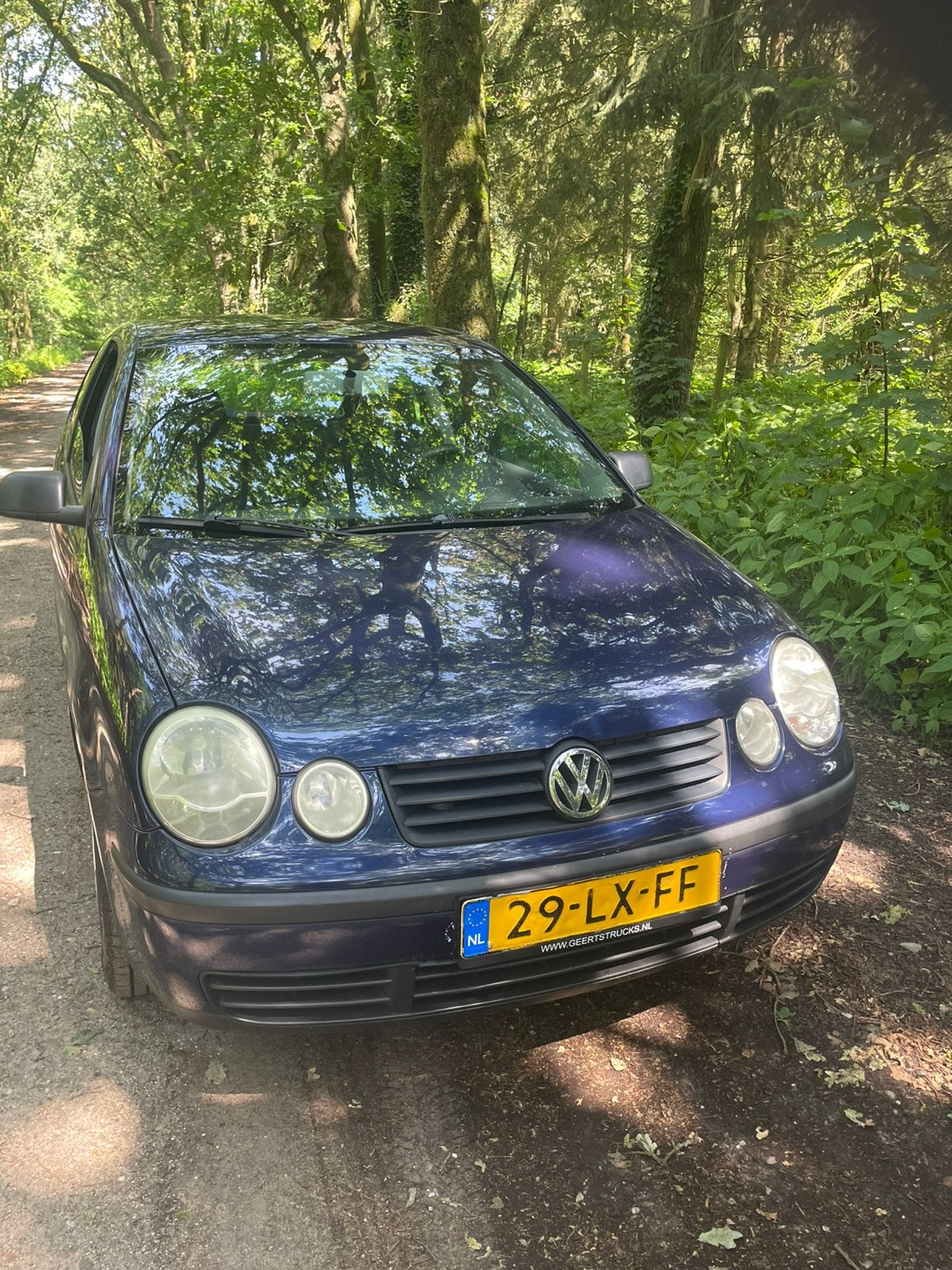 Volkswagen Polo 1.2 47KW 2003 Blauw( apk tot 27 Juli 2027), Auto's, Blauw, 1198 cc, Origineel Nederlands, Handgeschakeld