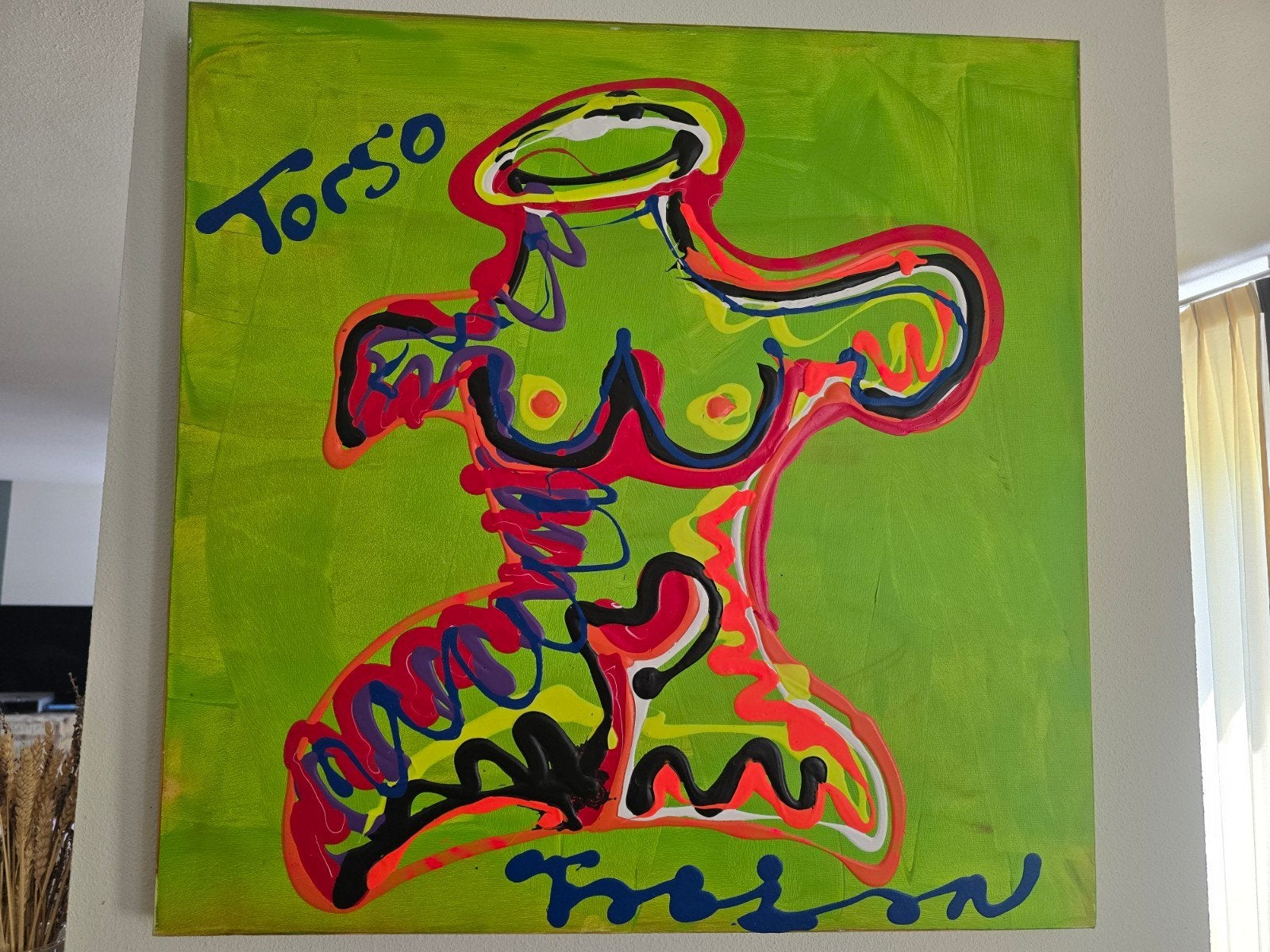 Fabian Originele Stijl - Torso op groen (2012), Antiek en Kunst, Kunst | Schilderijen | Modern, Ophalen