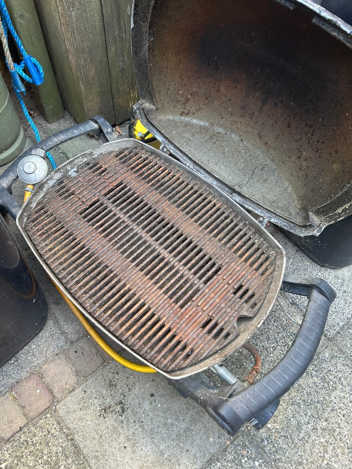 Gas bbq weber, Tuin en Terras, Ophalen, Gebruikt