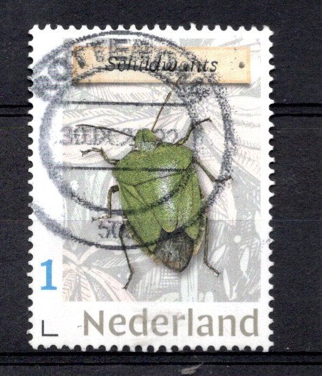 gestempelde zegel. Persoonlijke: insect uit serie van 10, Postzegels en Munten, Postzegels | Nederland, Ophalen of Verzenden, Na 1940