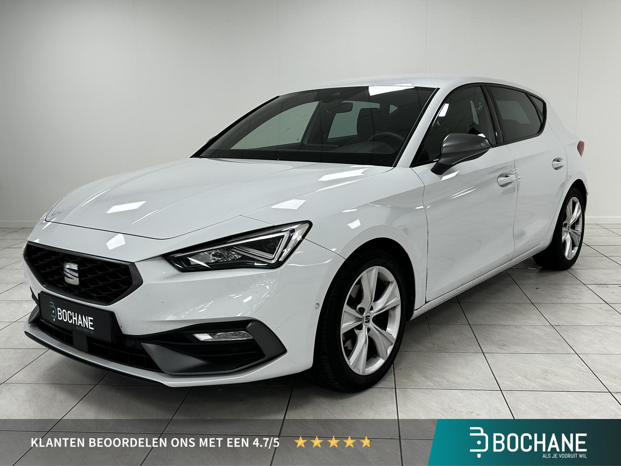 SEAT Leon 1.0 TSI FR Launch Edition NAVIGATIE | PARKEERSENSO, Stof, Gebruikt, Leon, Wit