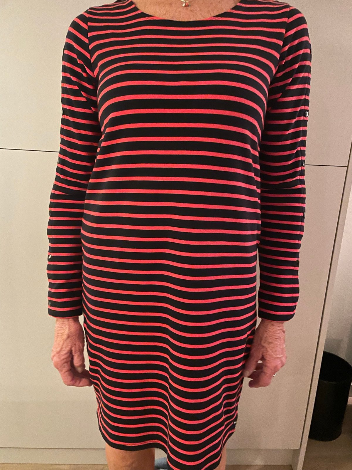 Nieuwe Scotch & Soda jurk - Donkerblauw/Rood gestreept, Maat 38/40 (M), Blauw, Nieuw, Scotch & Soda
