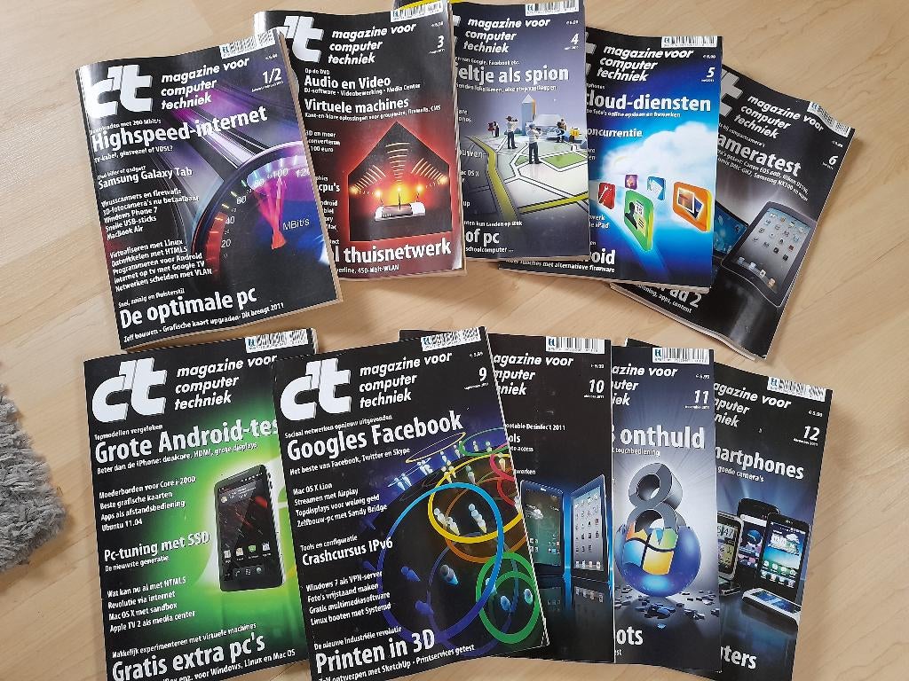 JAARGANG C´T MAGAZINE VOOR COMPUTER EN TECHNIEK 2011, Boeken, Tijdschriften en Kranten, Ophalen of Verzenden, Zo goed als nieuw