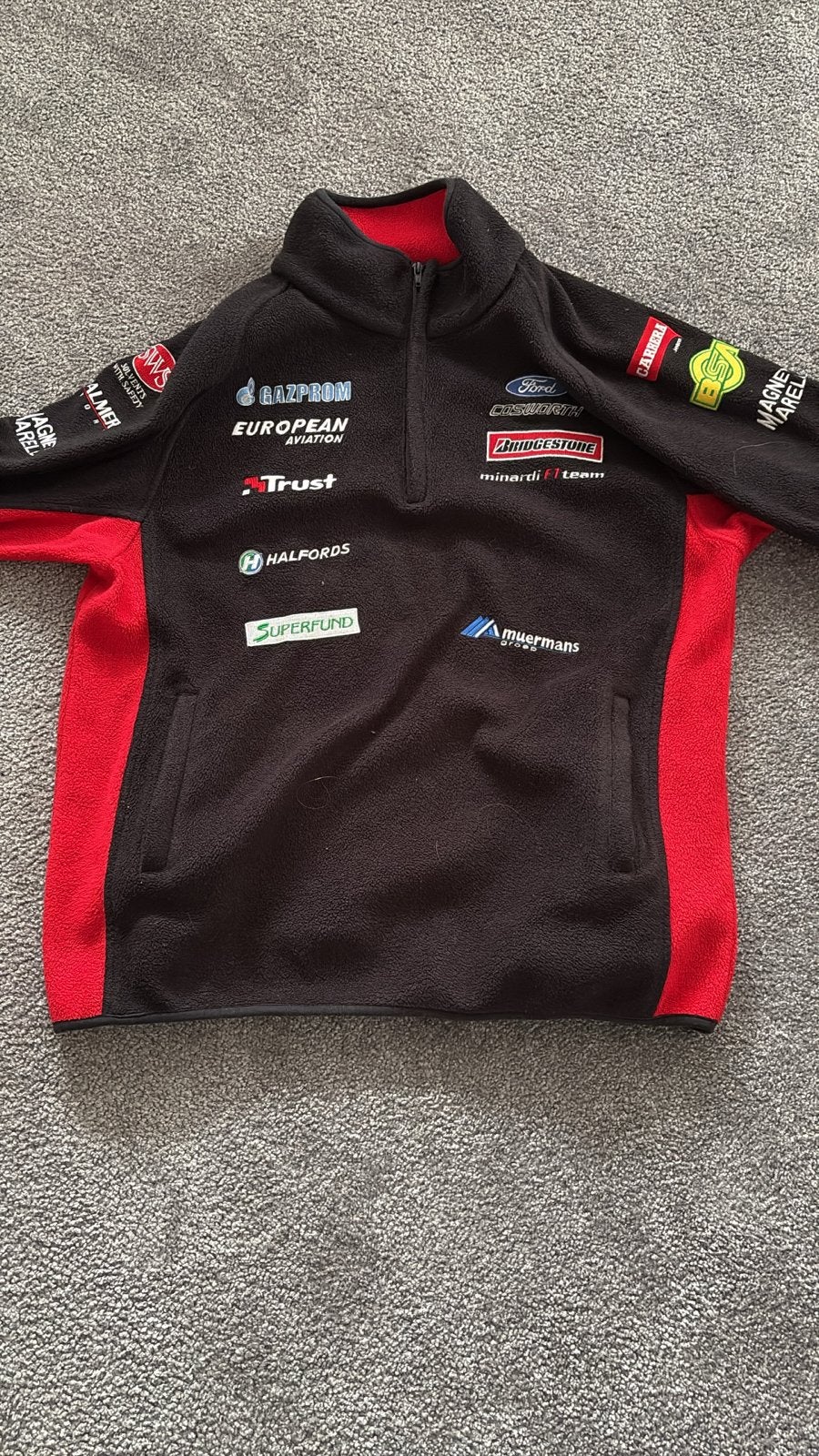 Minardi F1 Team Fleece Trui - Zwart/Rood - Maat XL, Ophalen of Verzenden, Zo goed als nieuw