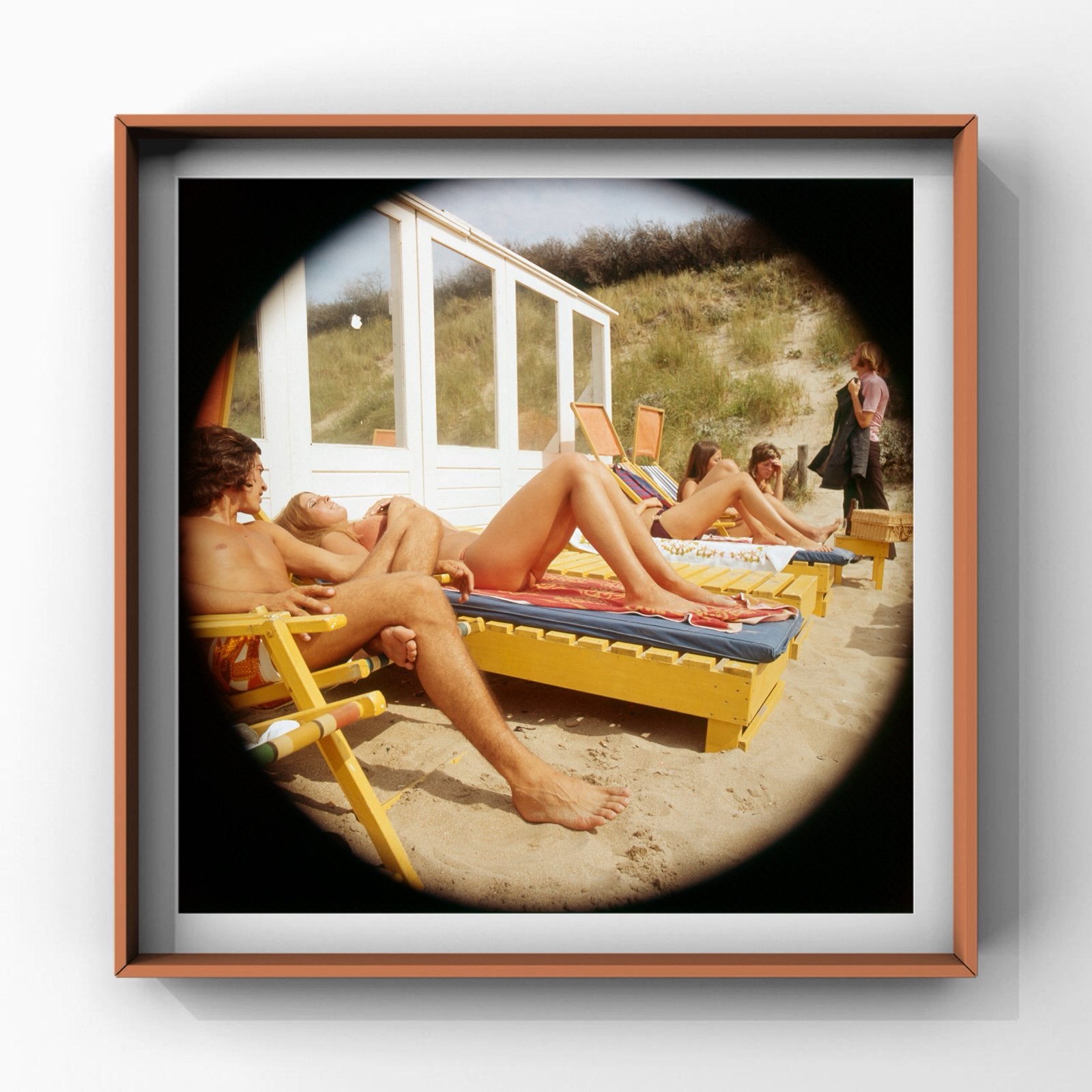 Documentaire strandfotografie met fisheye-lens jaren ’70, Verzamelen, Foto's en Prenten, Overige onderwerpen, 1980 tot heden, Ophalen