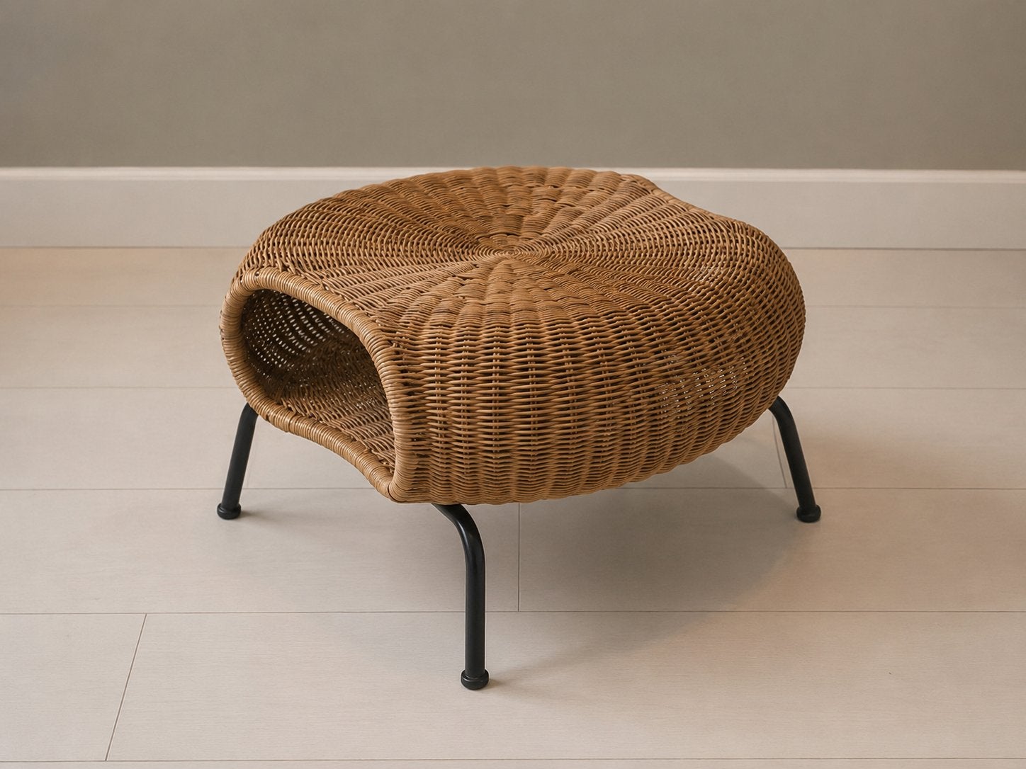 IKEA GAMLEHULT Rattan Footstool / Ottoman, Huis en Inrichting, Banken | Voetenbanken en Poefen, Ophalen, Overige materialen, Minder dan 50 cm