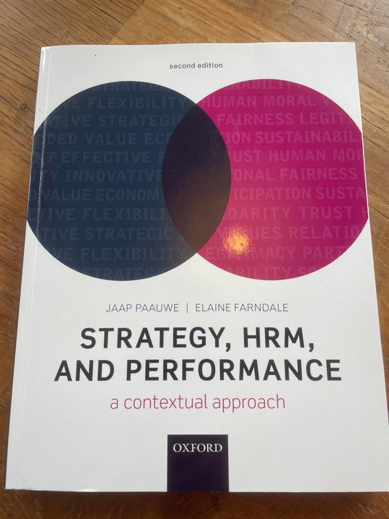 Strategy, HRM, and Performance - Jaap Paauwe, Elaine Farndal, Ophalen of Verzenden, Zo goed als nieuw
