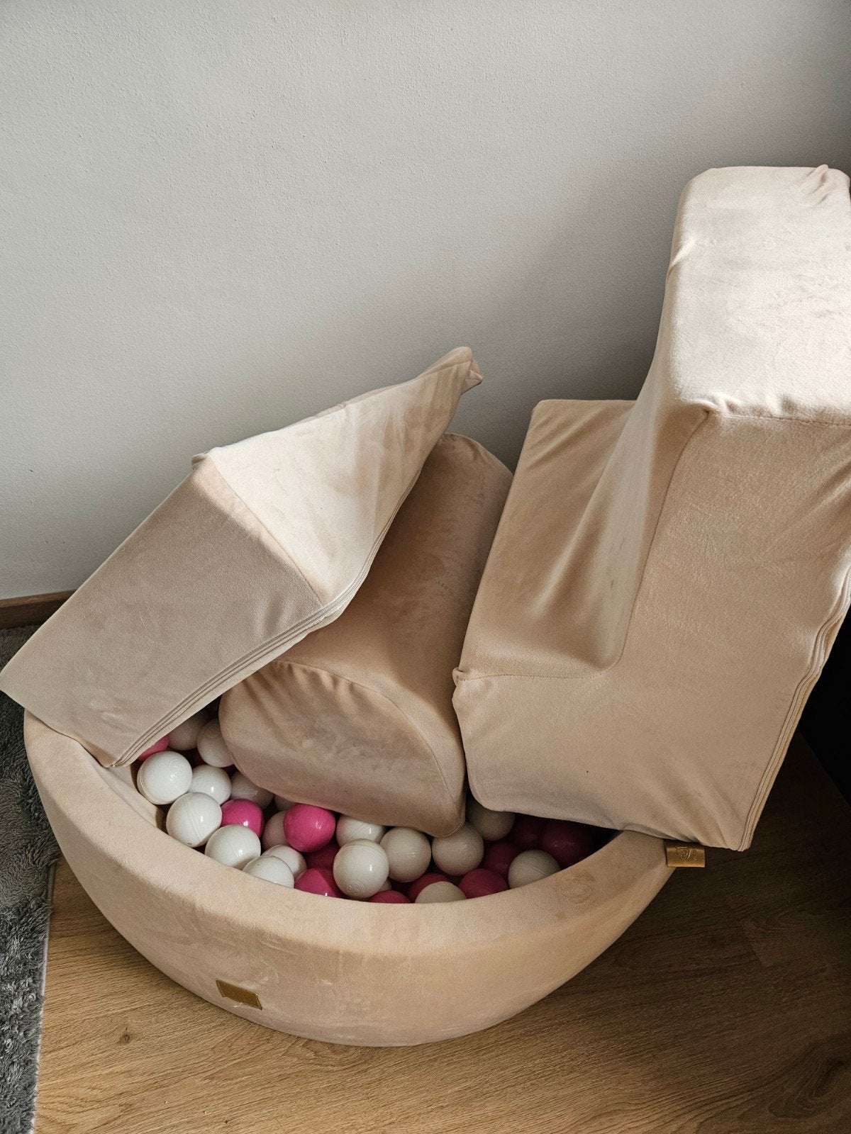 Ballenbak set foam blokken klimmen, Ophalen, Zo goed als nieuw