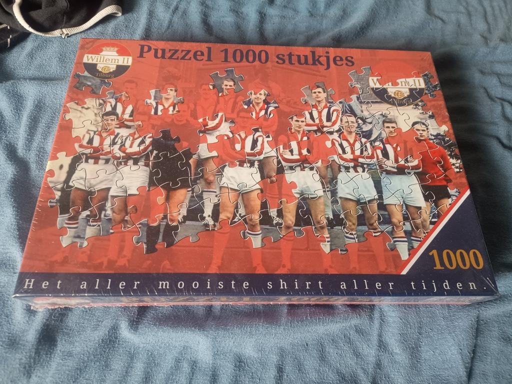 Willem II Tilburg Puzzel 1000 Stukjes - Nieuw in Doos, Ophalen of Verzenden, 500 t/m 1500 stukjes, Nieuw, Legpuzzel