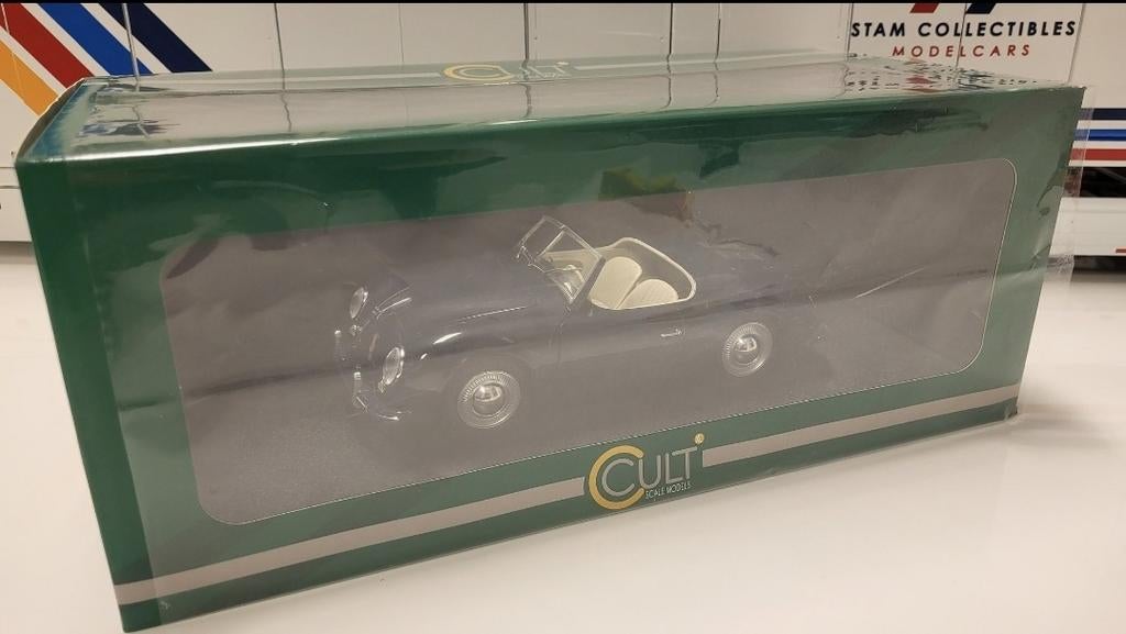 Cult Scale Models Porsche 355 America Roadster Blue - 1952, Overige merken, Auto, Ophalen of Verzenden, Zo goed als nieuw