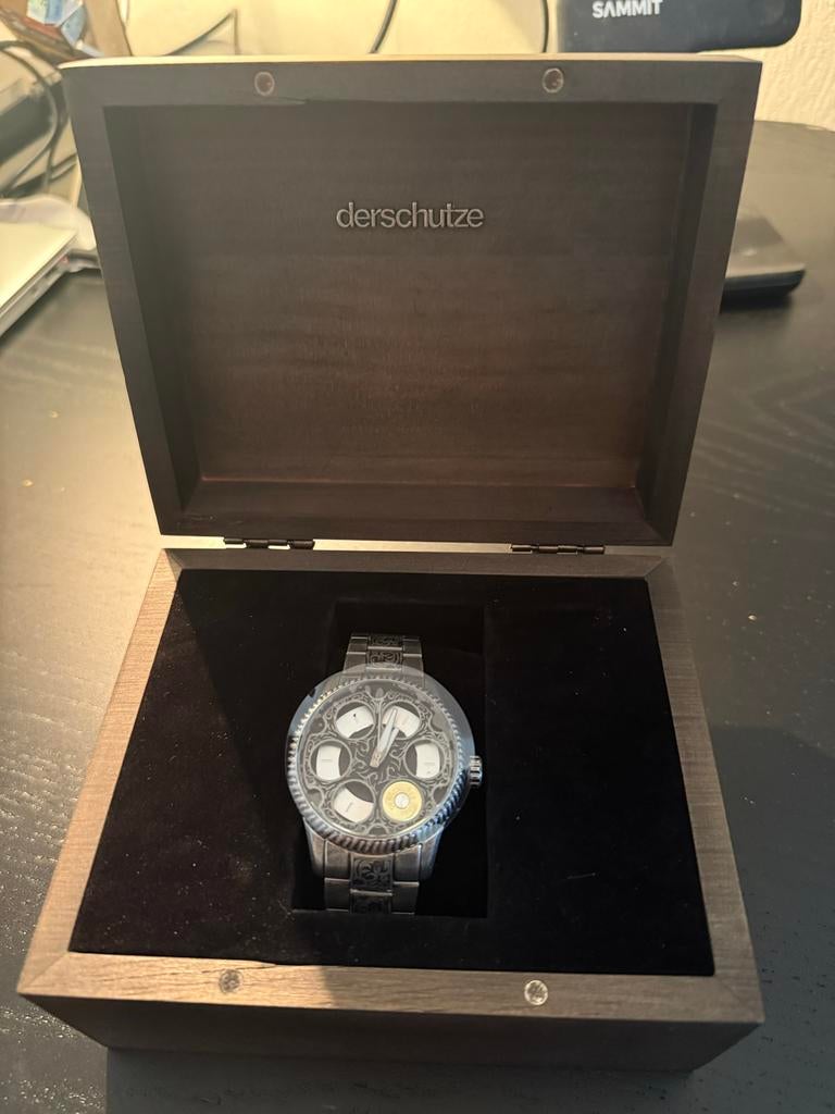 Nieuw Horloge - Derschultze - Waterdicht - 43mm, Overige merken, Staal, Polshorloge, Nieuw