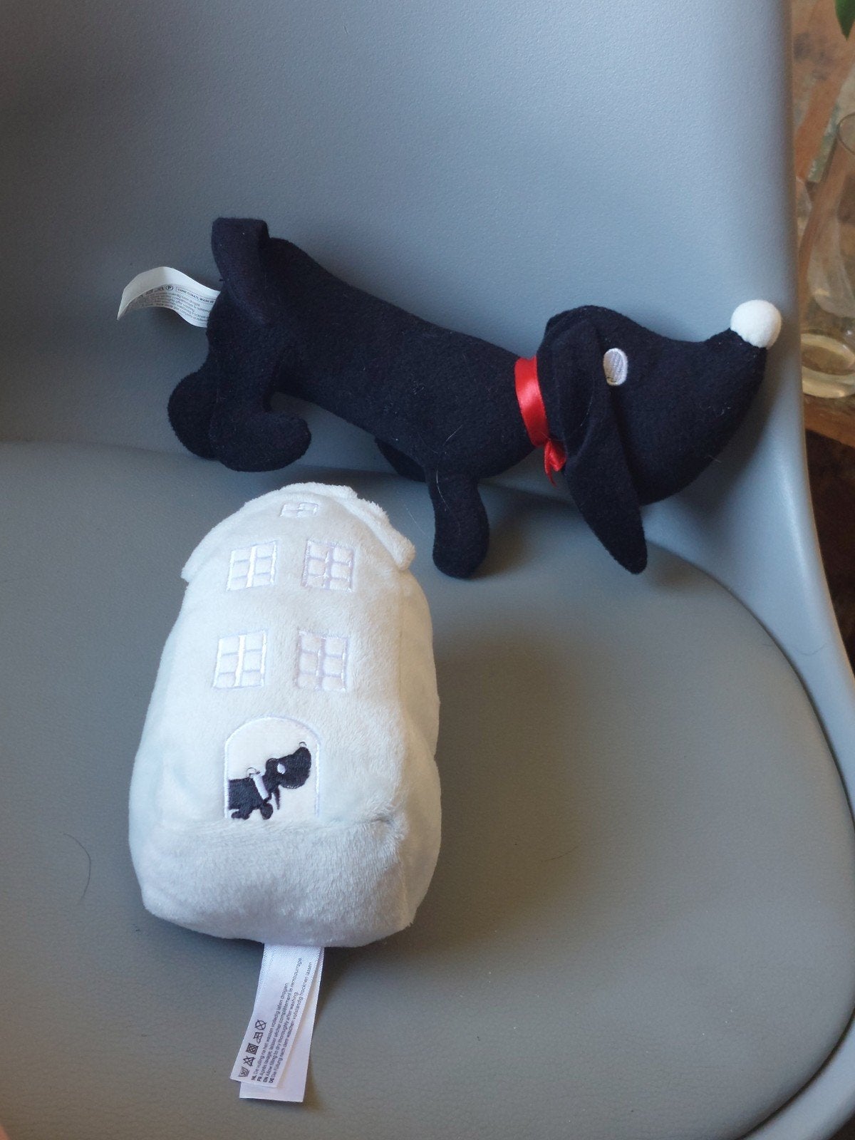 Hema takkie knuffel en Takkie huisjel, Kinderen en Baby's, Speelgoed | Knuffels en Pluche, Nieuw, Zwart, Middelgroot (20 tot 80 cm)