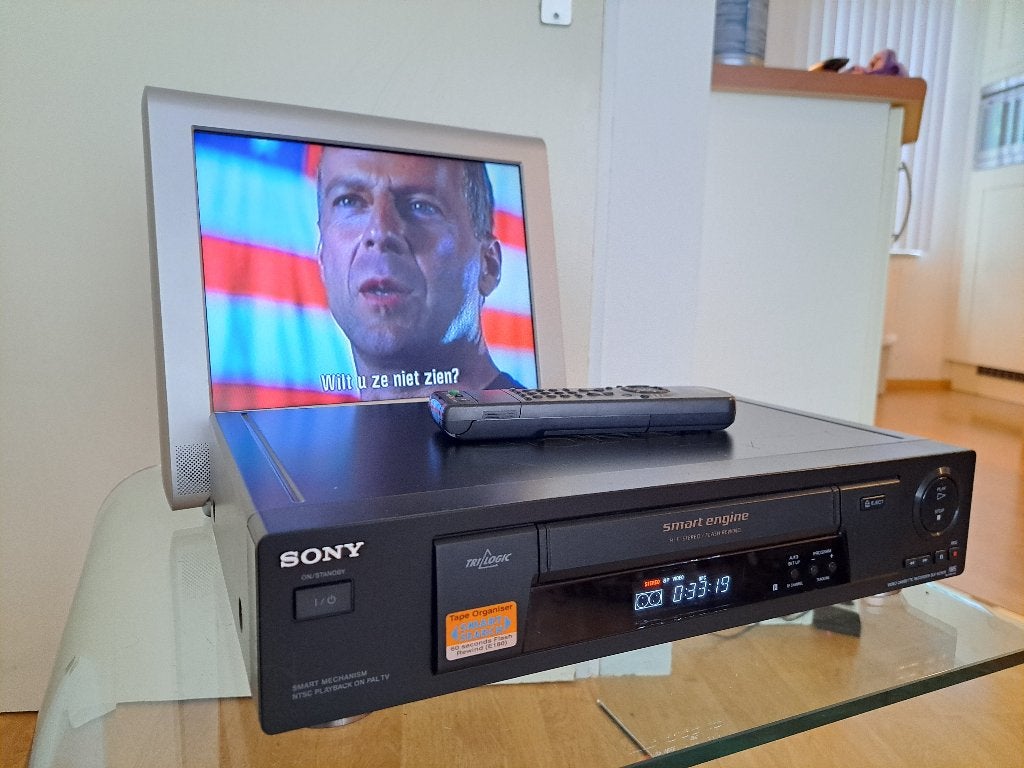Sony SLV-SE600A VHS-speler met afstandsbediening, Ophalen of Verzenden, Zo goed als nieuw, VHS-speler of -recorder
