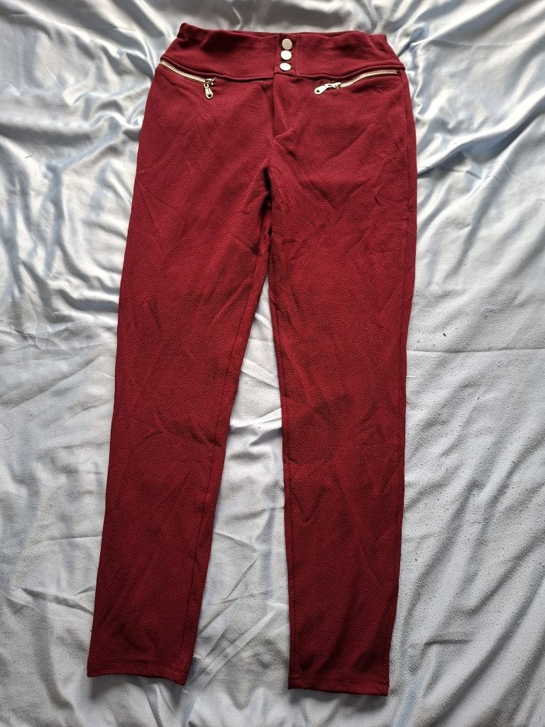 Nette Bordeaux rode broek maat L !!, Kleding | Dames, Ophalen of Verzenden, Zo goed als nieuw, Rood, Lang