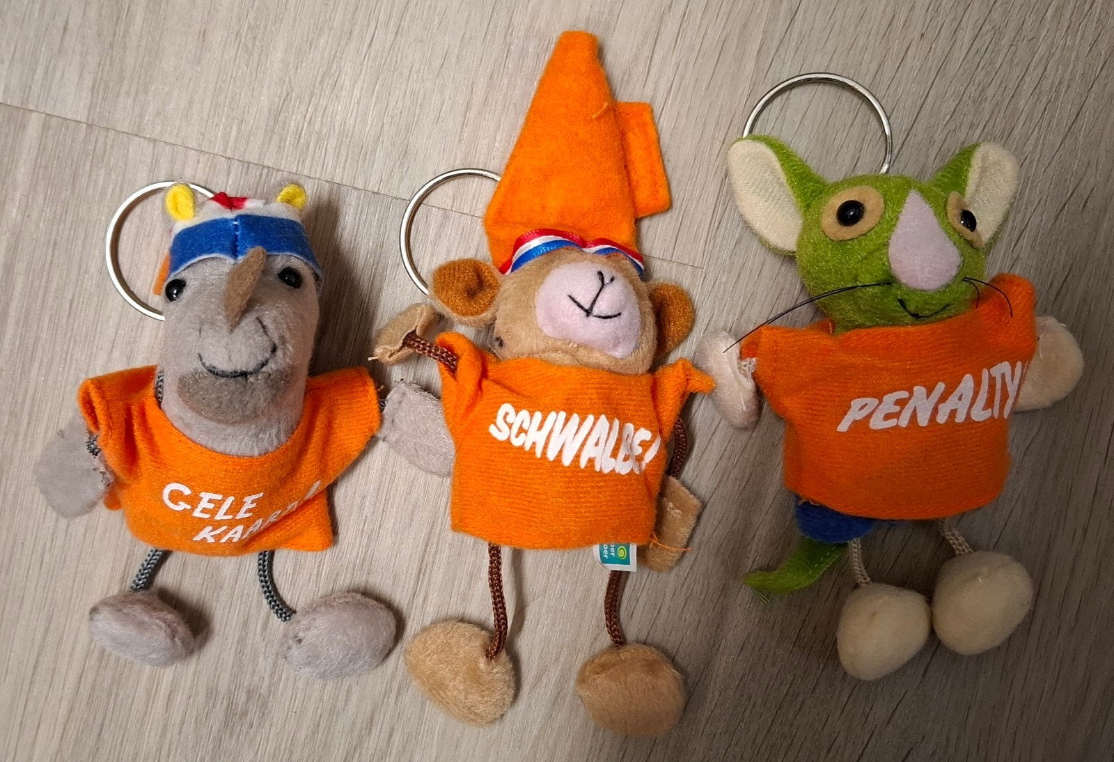 Oranje sleutelhangers - set van 3, Ophalen of Verzenden, Zo goed als nieuw, Dier of Natuur